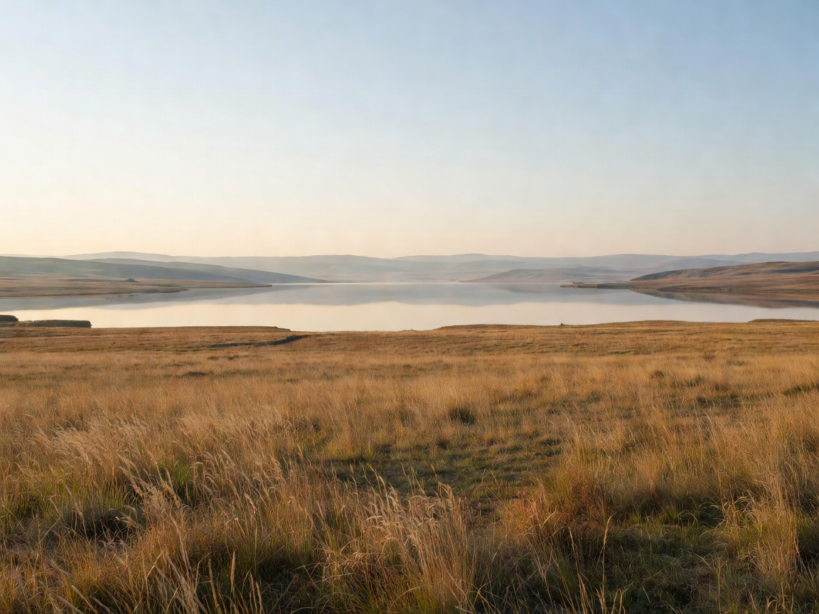 Open landscape with distant hills and a calm natural horizon
